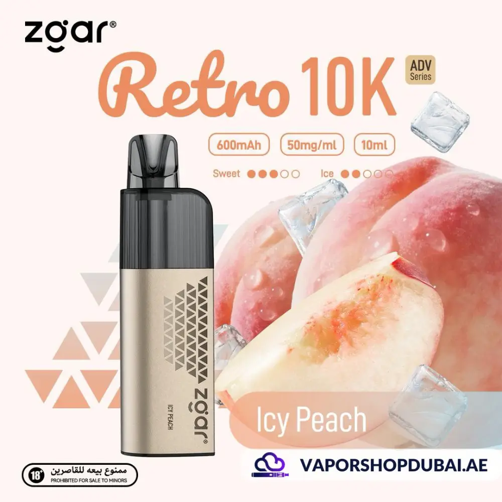 ZGAR Retro 10000 Puffs Disposable Vape In UAE 8 ZGAR Retro 10000 Puffs