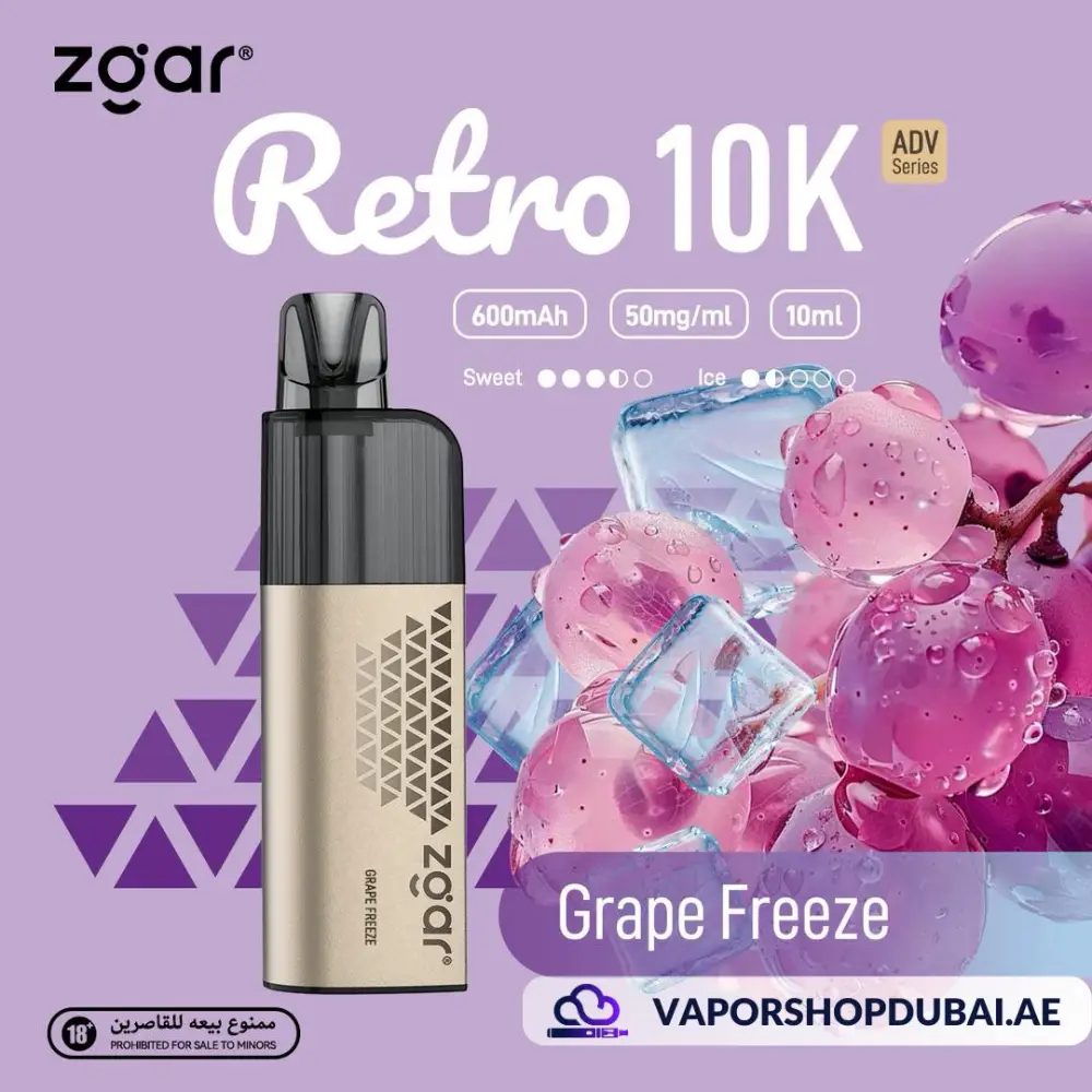 ZGAR Retro 10000 Puffs Disposable Vape In UAE 2 ZGAR Retro 10000 Puffs