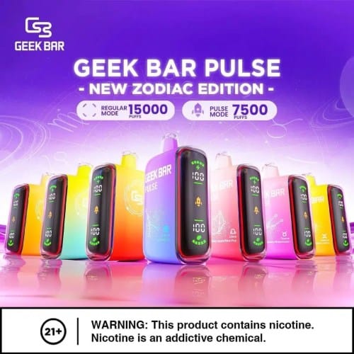 GEEK BAR PULSE 15000 PUFFS 5 GEEK BAR PULSE 15000 PUFFS
