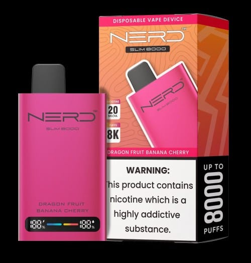 NERD™ SLIM 8000 Disposable Vape In UAE 5 NERD™ SLIM 8000 PUFF’S