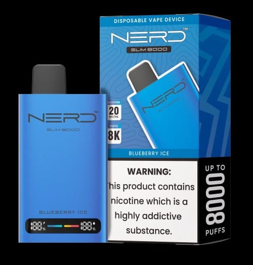 NERD™ SLIM 8000 Disposable Vape In UAE 3 NERD™ SLIM 8000 PUFF’S