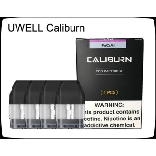 UWELL CALIBURN PODS 4PC/PACK 3 UWELL CALIBURN PODS