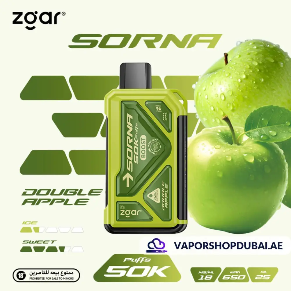 ZGAR Sorna 50000 Puffs Disposable Vape In UAE 6 ZGAR Sorna 50000 Puffs
