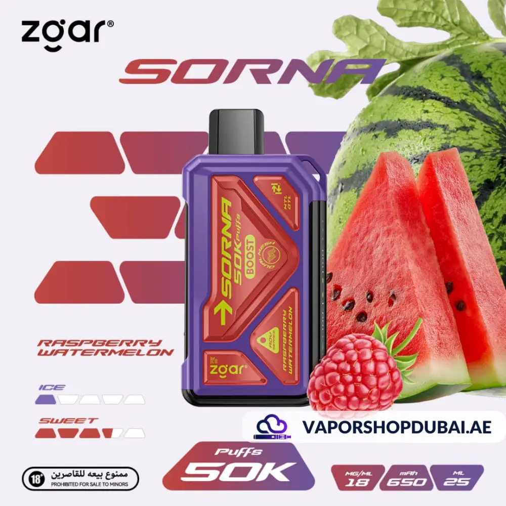 ZGAR Sorna 50000 Puffs Disposable Vape In UAE 4 ZGAR Sorna 50000 Puffs