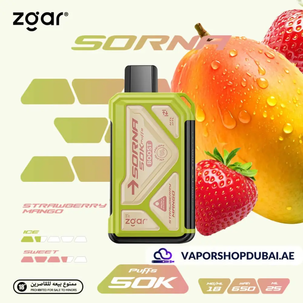 ZGAR Sorna 50000 Puffs Disposable Vape In UAE 7 ZGAR Sorna 50000 Puffs