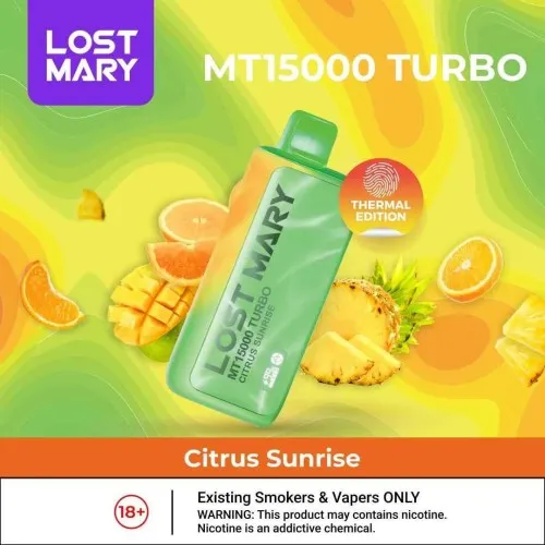 LOST MARY TURBO MT15000 PUFF’S 5 LOST MARY TURBO MT15000 PUFF’S