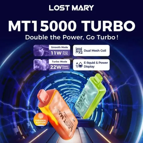 LOST MARY TURBO MT15000 PUFF’S 7 LOST MARY TURBO MT15000 PUFF’S