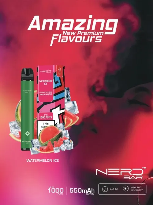 NERD™ BAR 1000 PUFFS Disposable Vape In UAE 6 NERD™ BAR 1000 PUFFS