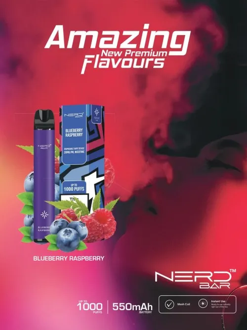 NERD™ BAR 1000 PUFFS Disposable Vape In UAE 8 NERD™ BAR 1000 PUFFS