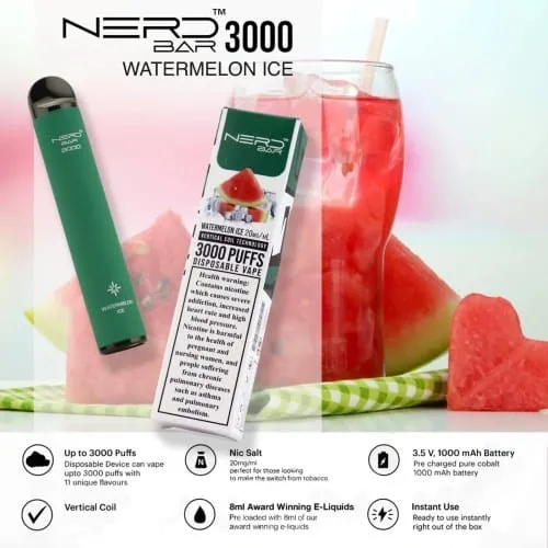 NERD™ BAR 3000 PUFFS 5 NERD™ BAR 3000 PUFFS