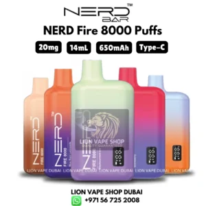 Nerd Fire 8000 - Buy Online in Dubai, UAE | Vapor Shop Dubai
