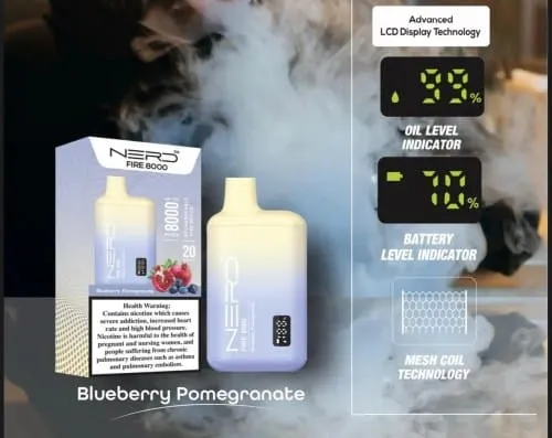 NERD™ FIRE 8000 PUFFS Disposable Vape In UAE 3 NERD™ FIRE 8000 PUFFS