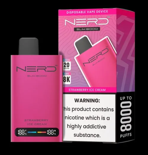 NERD™ SLIM 8000 Disposable Vape In UAE 2 NERD™ SLIM 8000 PUFF’S