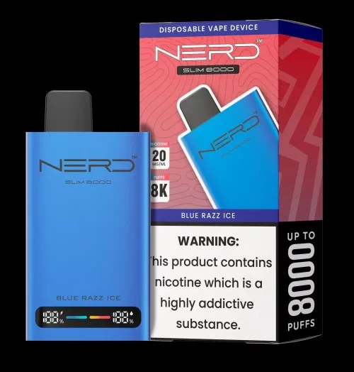 NERD™ SLIM 8000 Disposable Vape In UAE 7 NERD™ SLIM 8000 PUFF’S