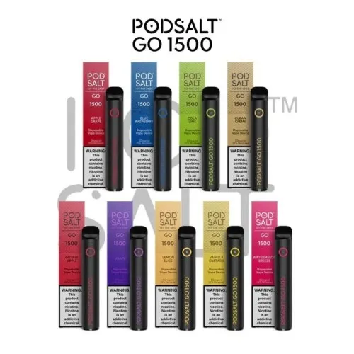 PODSALT GO 1500 PUFFS 2 PODSALT GO 1500 PUFFS