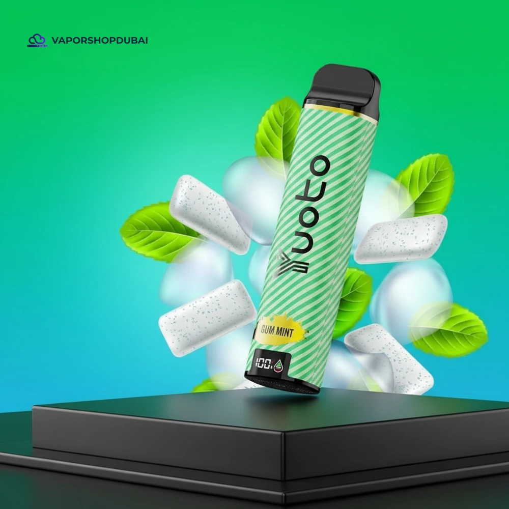 Yuoto XXL Plus 31000 Puffs Vape In UAE 4 gum-mint Yuoto XXL Plus 31000 Puffs Disposable Vape 50mg in the UAE buy online in UAE
