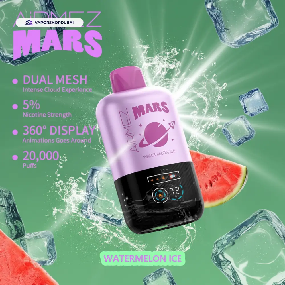 AiRMEZ Mars 20000 Puffs Disposable Vape In UAE 2 AiRMEZ Mars 20000 Puffs Disposable Vape In UAE