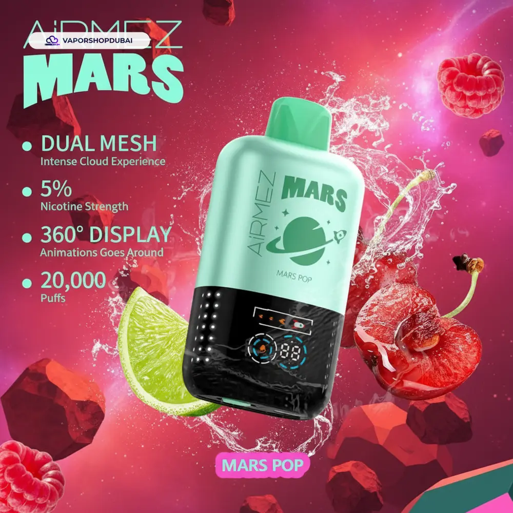 AiRMEZ Mars 20000 Puffs Disposable Vape In UAE 12 AiRMEZ Mars 20000 Puffs Disposable Vape In UAE