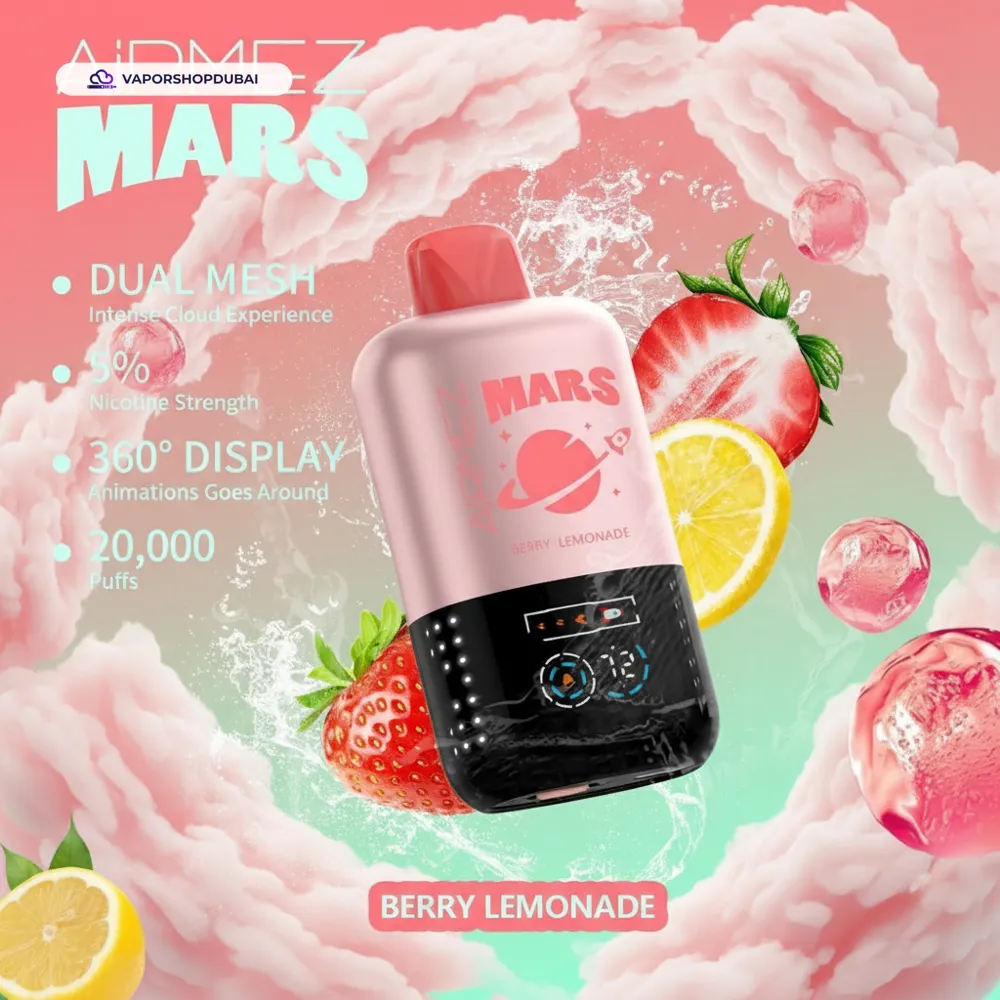 AiRMEZ Mars 20000 Puffs Disposable Vape In UAE 16 AiRMEZ Mars 20000 Puffs Disposable Vape In UAE