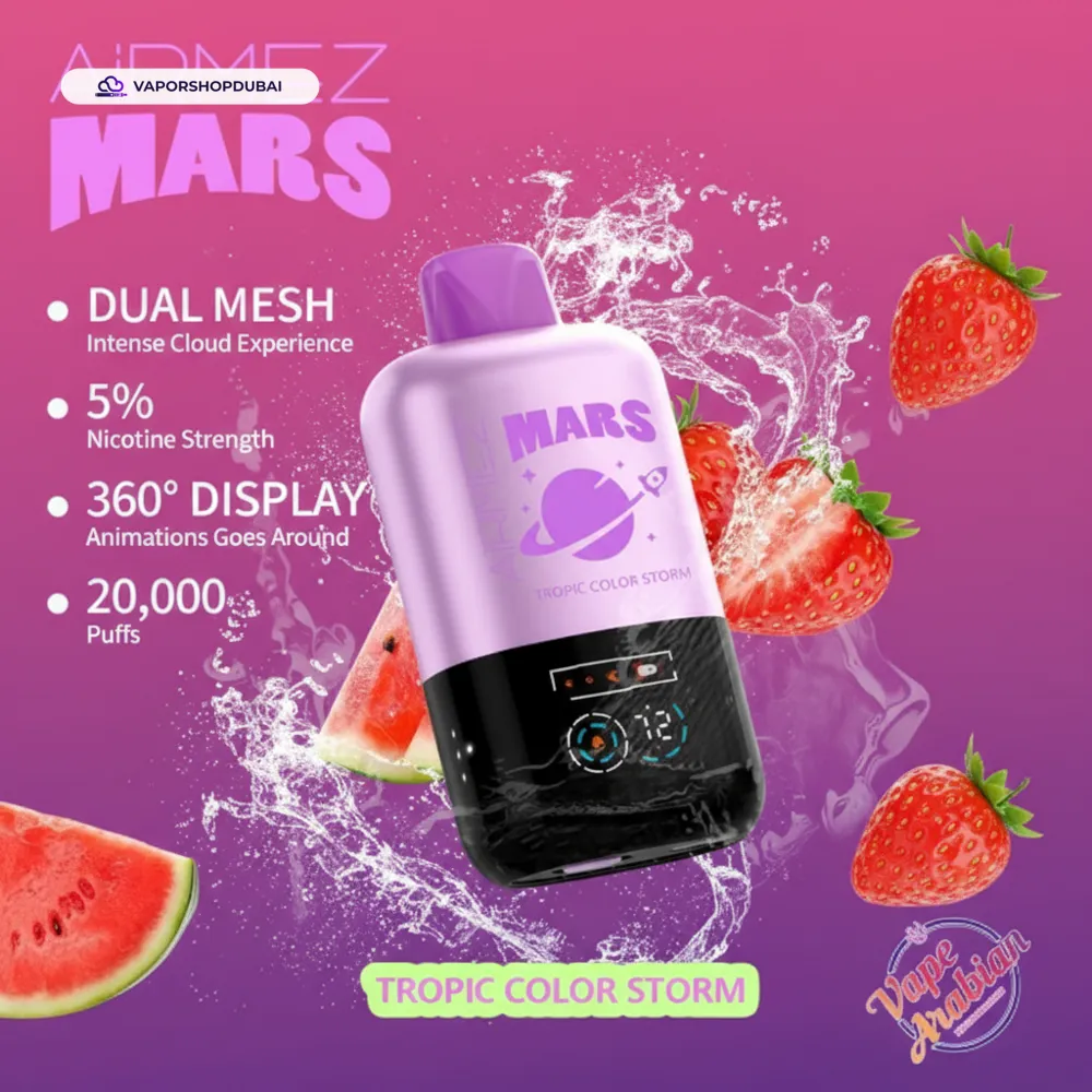 AiRMEZ Mars 20000 Puffs Disposable Vape In UAE 21 AiRMEZ Mars 20000 Puffs Disposable Vape In UAE