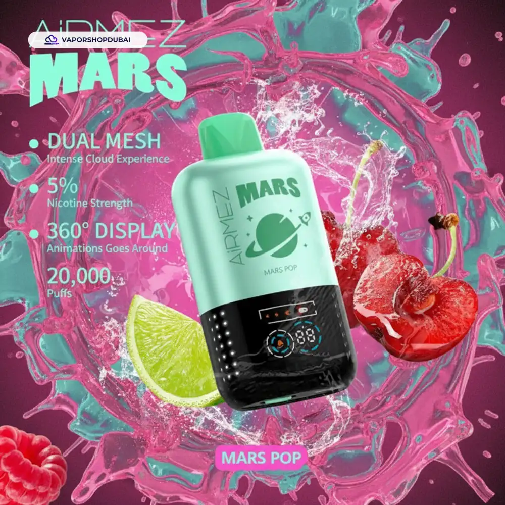 AiRMEZ Mars 20000 Puffs Disposable Vape In UAE 29 AiRMEZ Mars 20000 Puffs Disposable Vape In UAE