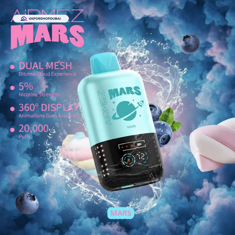 AiRMEZ Mars 20000 Puffs Disposable Vape In UAE 30 AiRMEZ Mars 20000 Puffs Disposable Vape In UAE