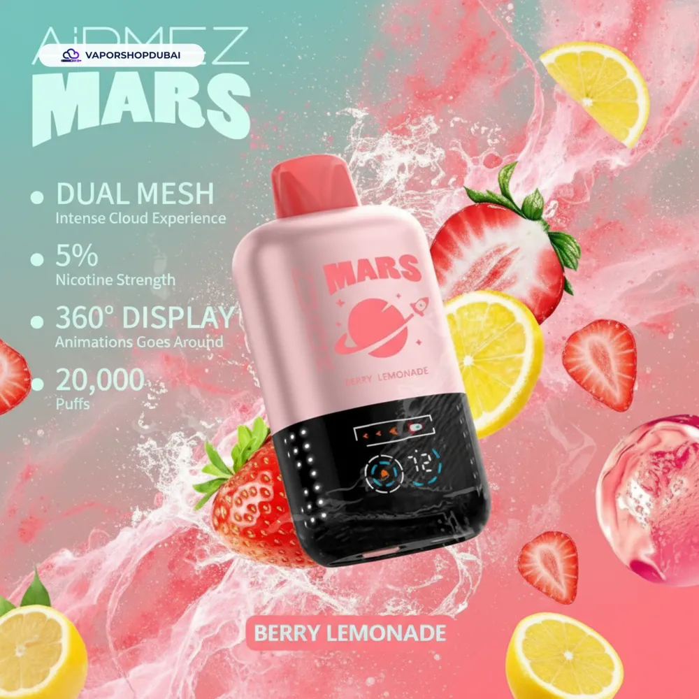 AiRMEZ Mars 20000 Puffs Disposable Vape In UAE 33 AiRMEZ Mars 20000 Puffs Disposable Vape In UAE