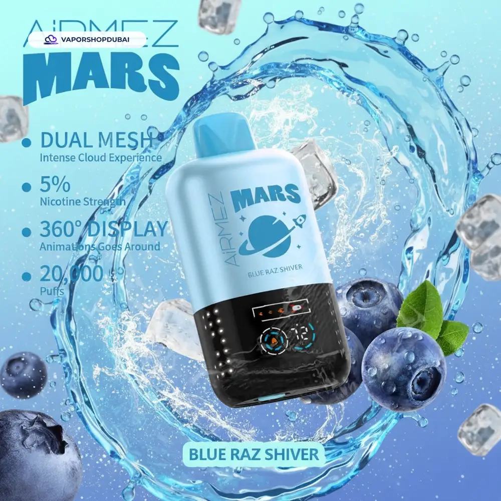 AiRMEZ Mars 20000 Puffs Disposable Vape In UAE 9 AiRMEZ Mars 20000 Puffs Disposable Vape In UAE