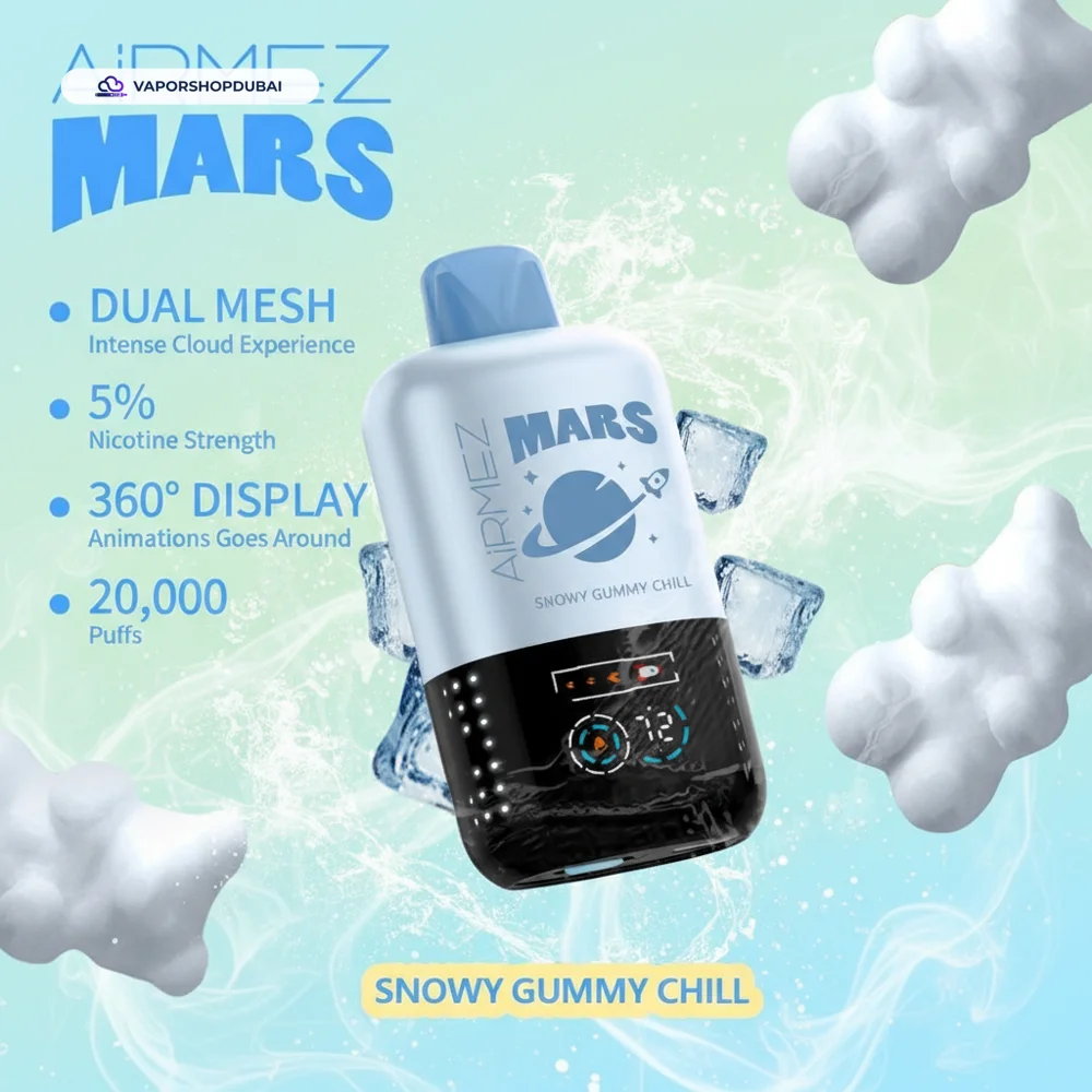 AiRMEZ Mars 20000 Puffs Disposable Vape In UAE 44 snowy-gummy-chill