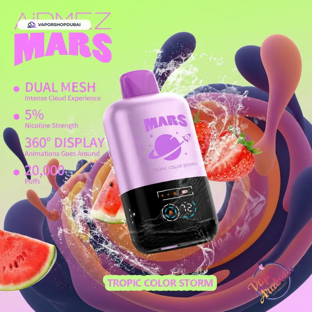 AiRMEZ Mars 20000 Puffs Disposable Vape In UAE 46 tropic-color-storm