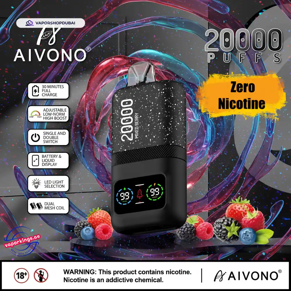 AIVONO Aim Magic 20000 Puff Zero Nicotine Vape In UAE 1 AIVONO Aim Magic 20000 Puff Zero Nicotine Disposable Vape In UAE