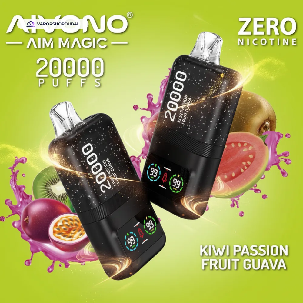 AIVONO Aim Magic 20000 Puff Zero Nicotine Vape In UAE 26 kiwi-passion-fruit-guava