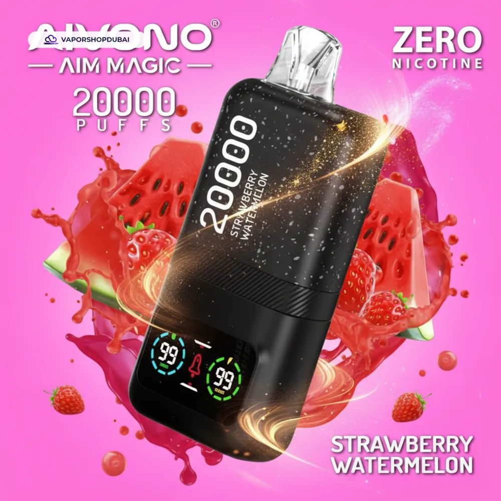 AIVONO Aim Magic 20000 Puff Zero Nicotine Vape In UAE 31 strawberry-watermelon