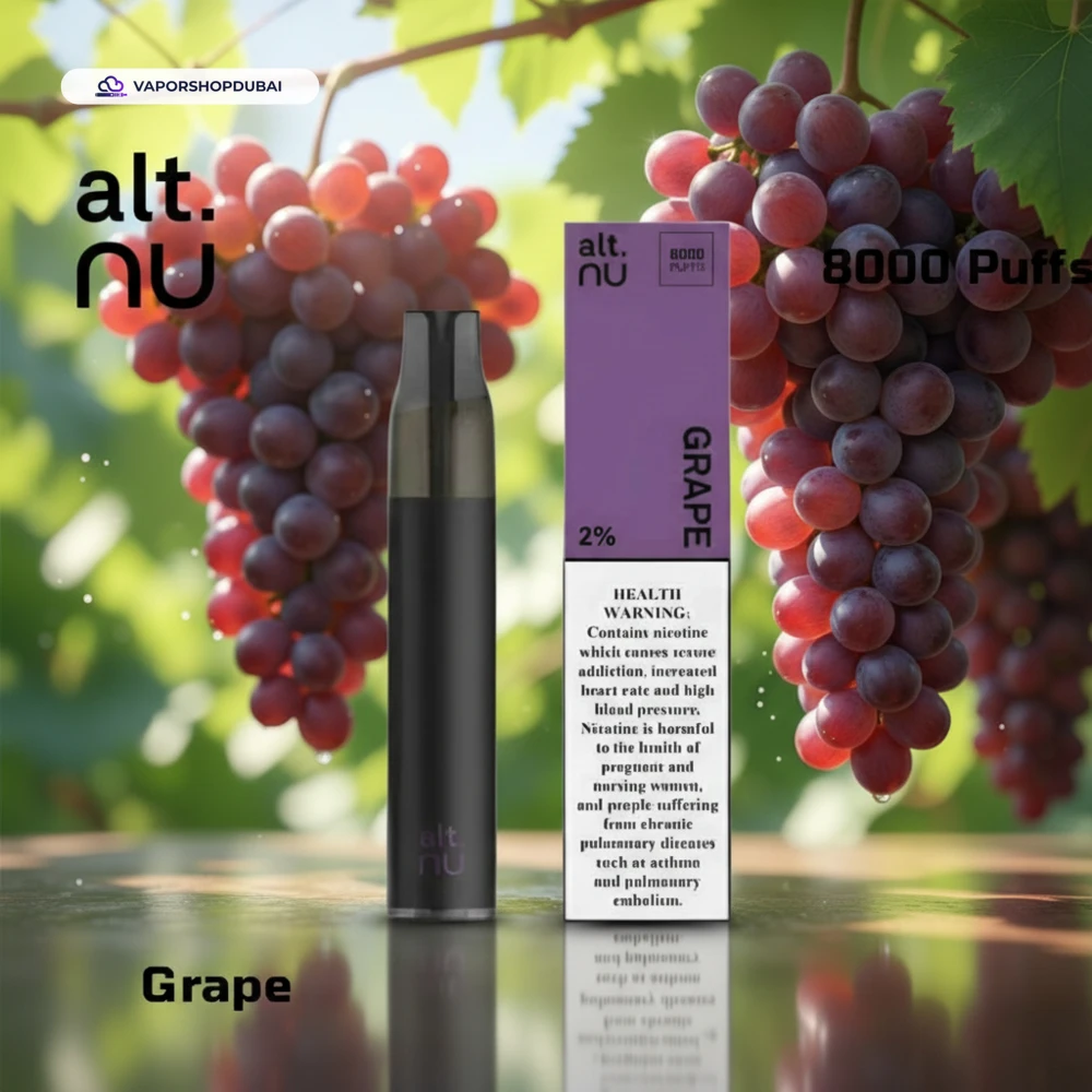 Alt Nu 8000 Puffs Disposable Vape 20mg in DUBAI, UAE 8 Alt Nu 8000 Puffs Disposable Vape 20mg in DUBAI, UAE