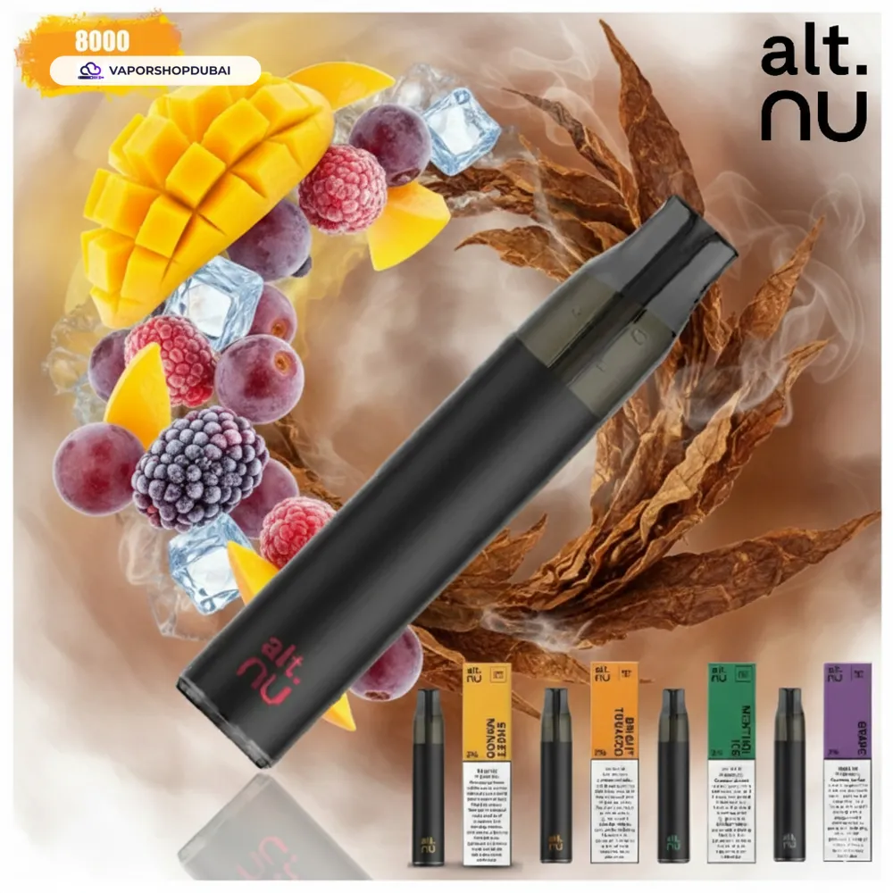 Alt Nu 8000 Puffs Vape In UAE 1 Alt Nu 8000 Puffs Disposable Vape 20mg in DUBAI, UAE