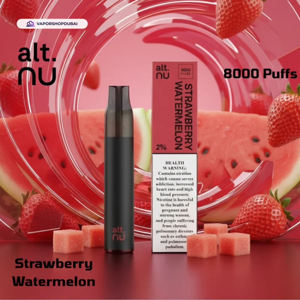 Alt Nu 8000 Puffs Disposable Vape 20mg in DUBAI, UAE 29 strawberry-watermelon