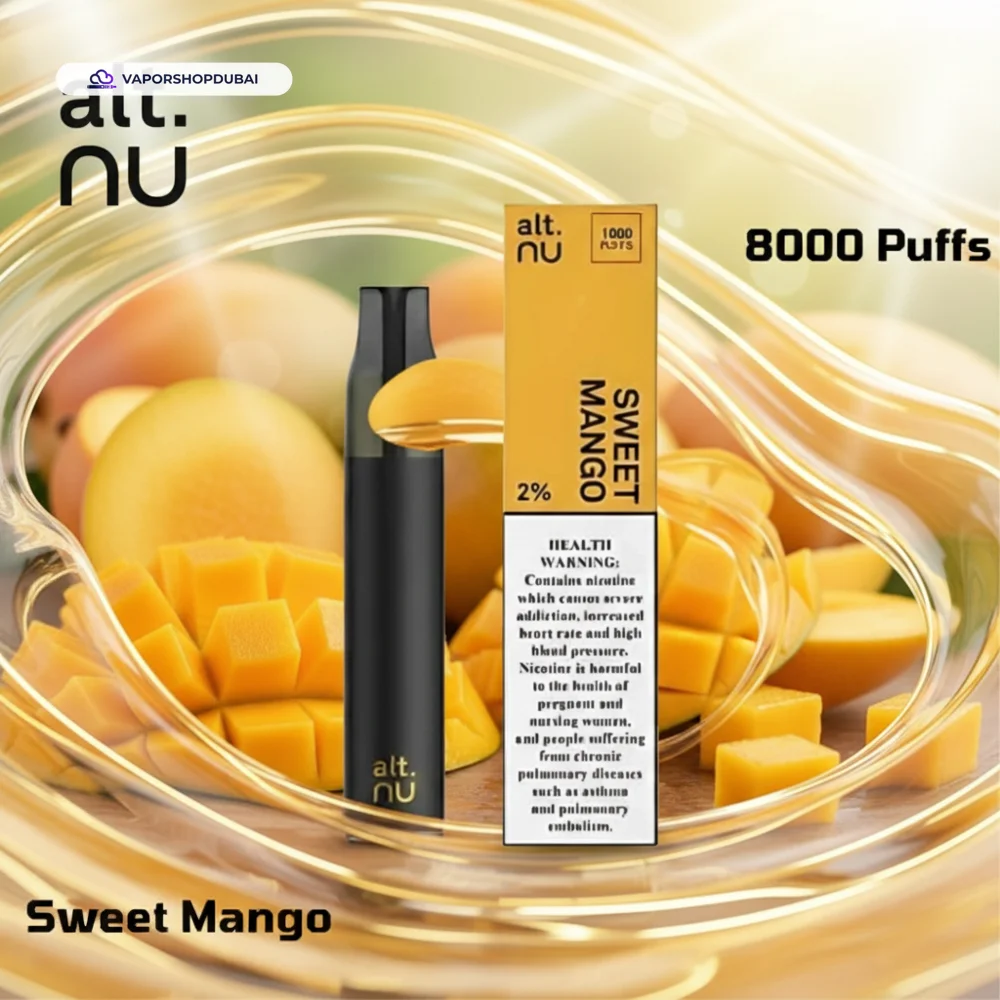 Alt Nu 8000 Puffs Disposable Vape 20mg in DUBAI, UAE 30 sweet-mango