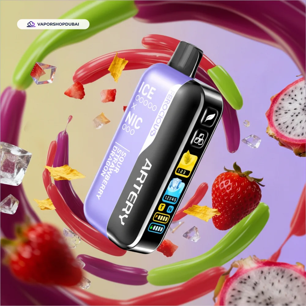 Artery Ferocious CL6 50000 Puffs NIC-ICE Edition in the UAE 28 sour-strawberry-dragon