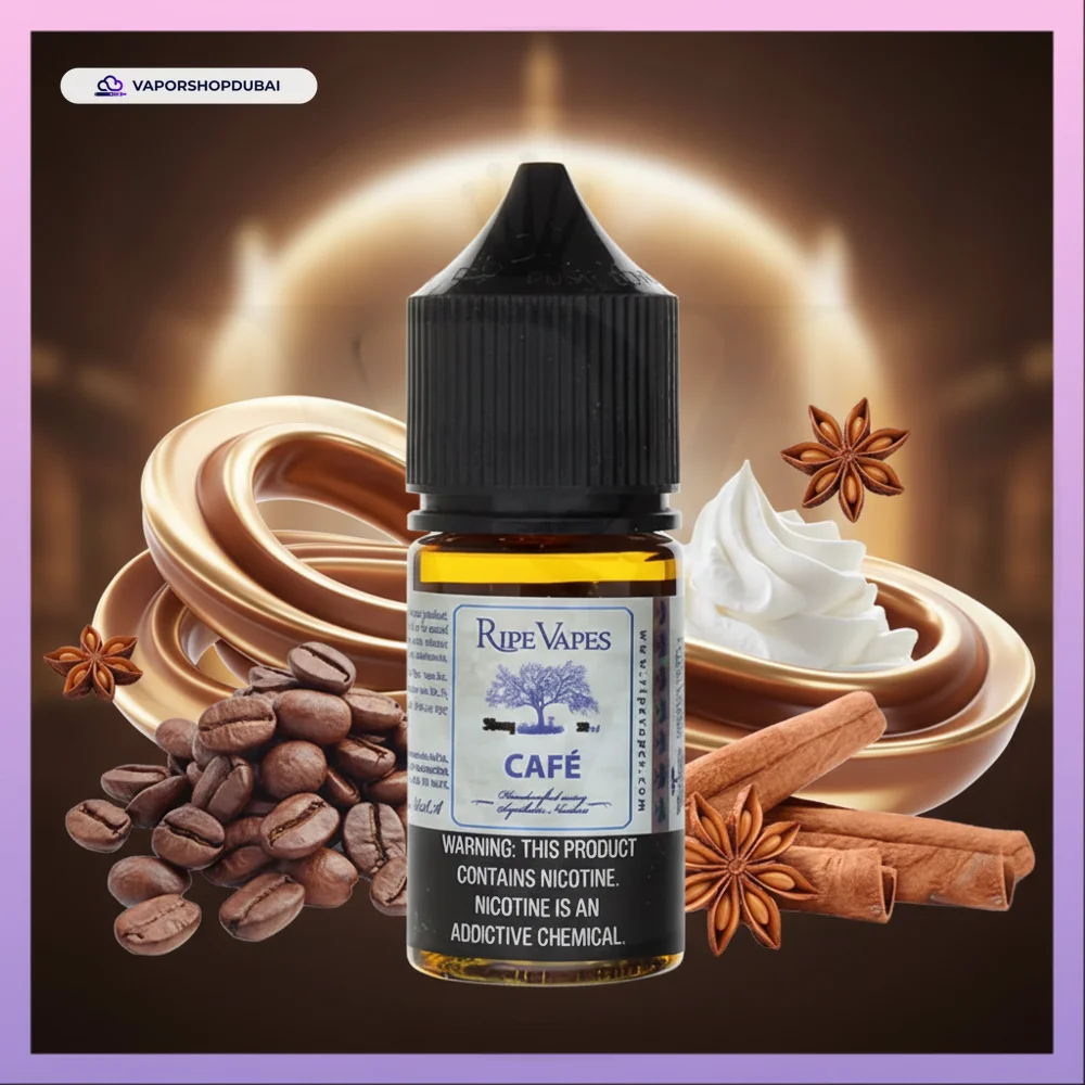 Ripe vapes vct Cafe salt nic 30ml E-Liquid In UAE 1 Best Ripe vapes vct Cafe salt nic 30ml in Dubai