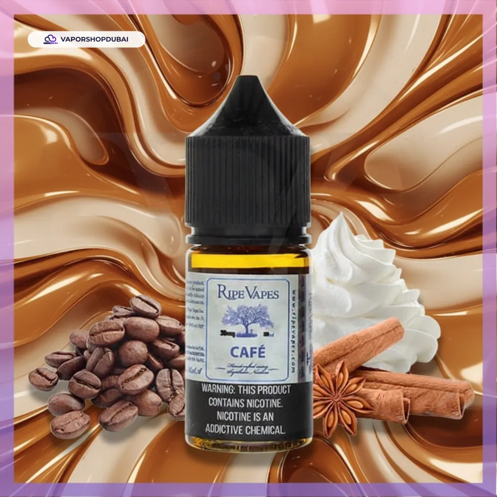 Best Ripe vapes vct Cafe salt nic 30ml in Dubai 2 Premium
