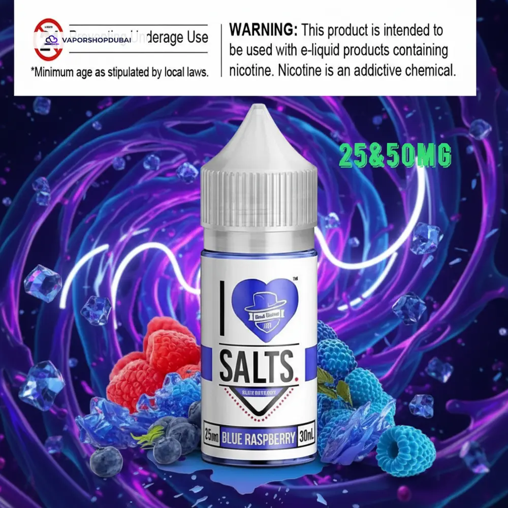 BLUE RASPBERRY I Love Salts by Mad Hatter Juice E-Liquid In UAE 1 BLUE RASPBERRY I Love Salts by Mad Hatter Juice