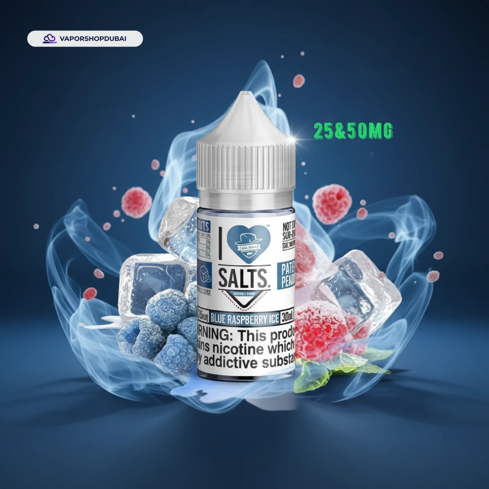 BLUE RASPBERRY ICE I Love Salts by Mad Hatter Juice E-Liquid In UAE 1 BLUE RASPBERRY ICE I Love Salts by Mad Hatter Juice