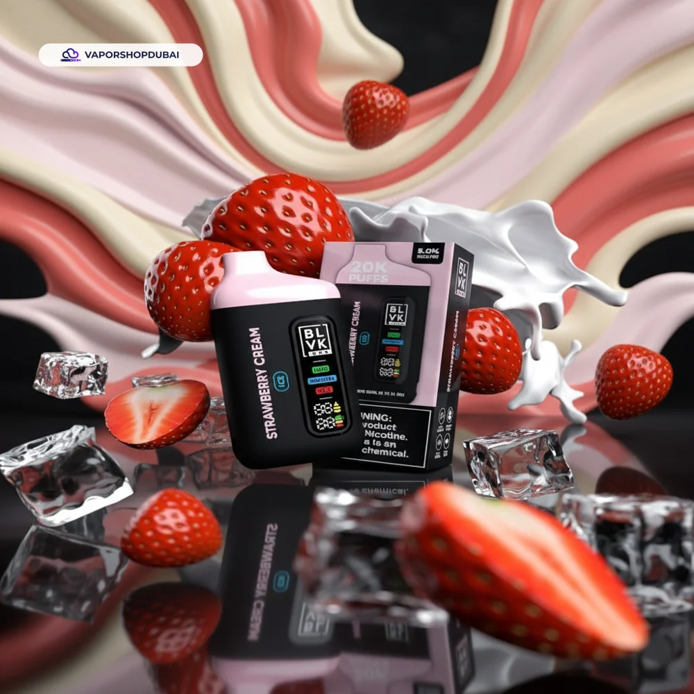 Blvk Bar 20000 Puffs Vape In UAE 40 strawberry-cream