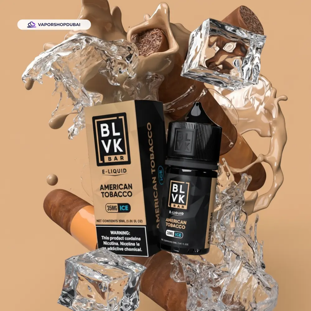 Blvk Bar Saltnic 30ml E-liquid 35mg and 50mg In UAE 32 american-tobacco-ice