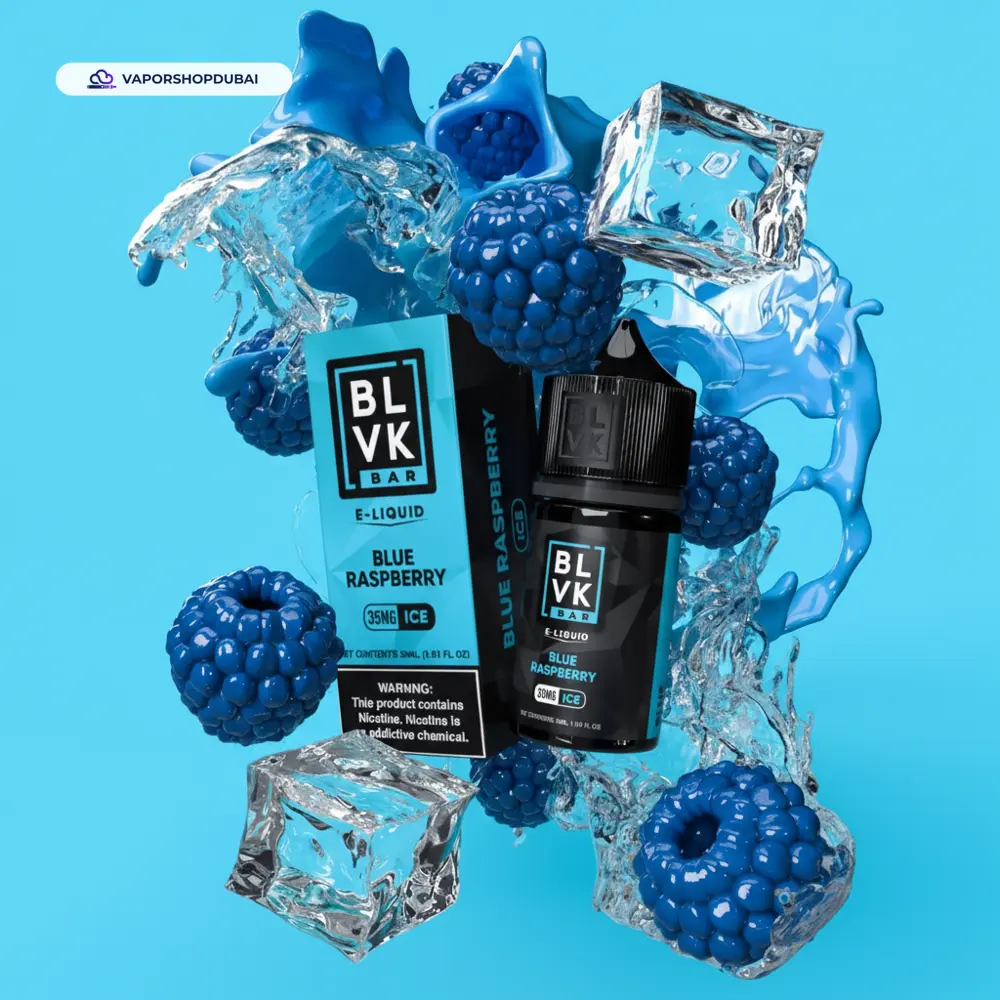 Blvk Bar Saltnic 30ml E-liquid In UAE 34 blue-raspberry-ice