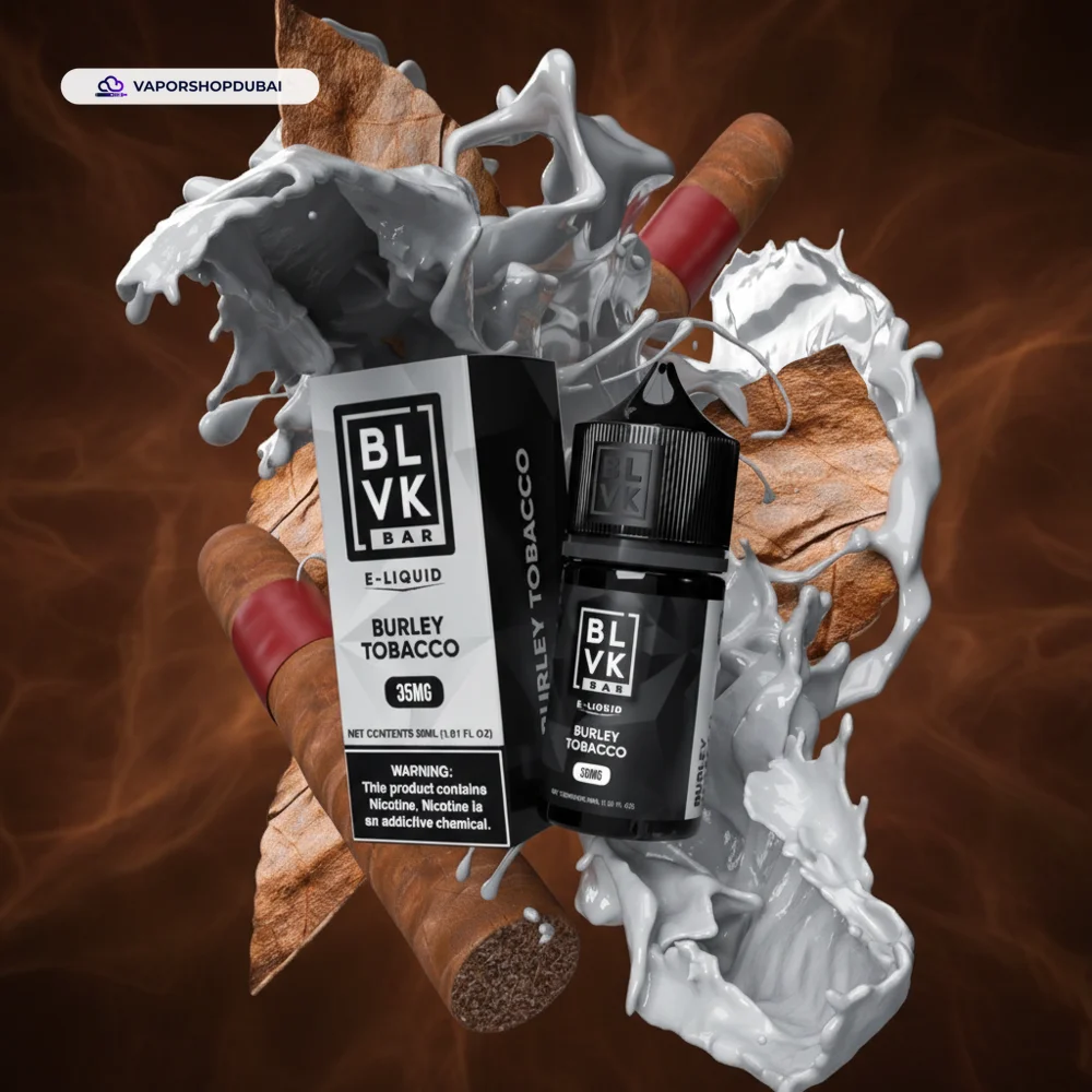 Blvk Bar Saltnic 30ml E-liquid In UAE 35 burly-tobacco