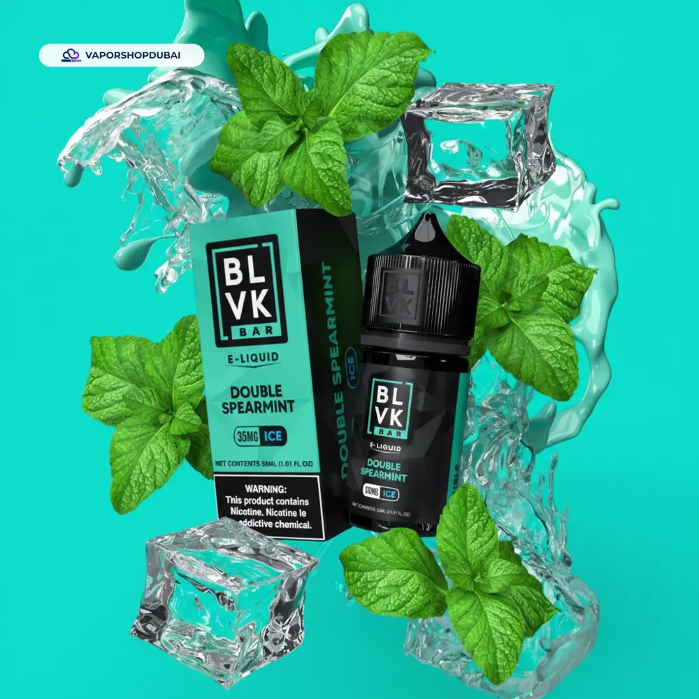 Blvk Bar Saltnic 30ml E-liquid 35mg and 50mg In UAE 36 double-spearmint-ice