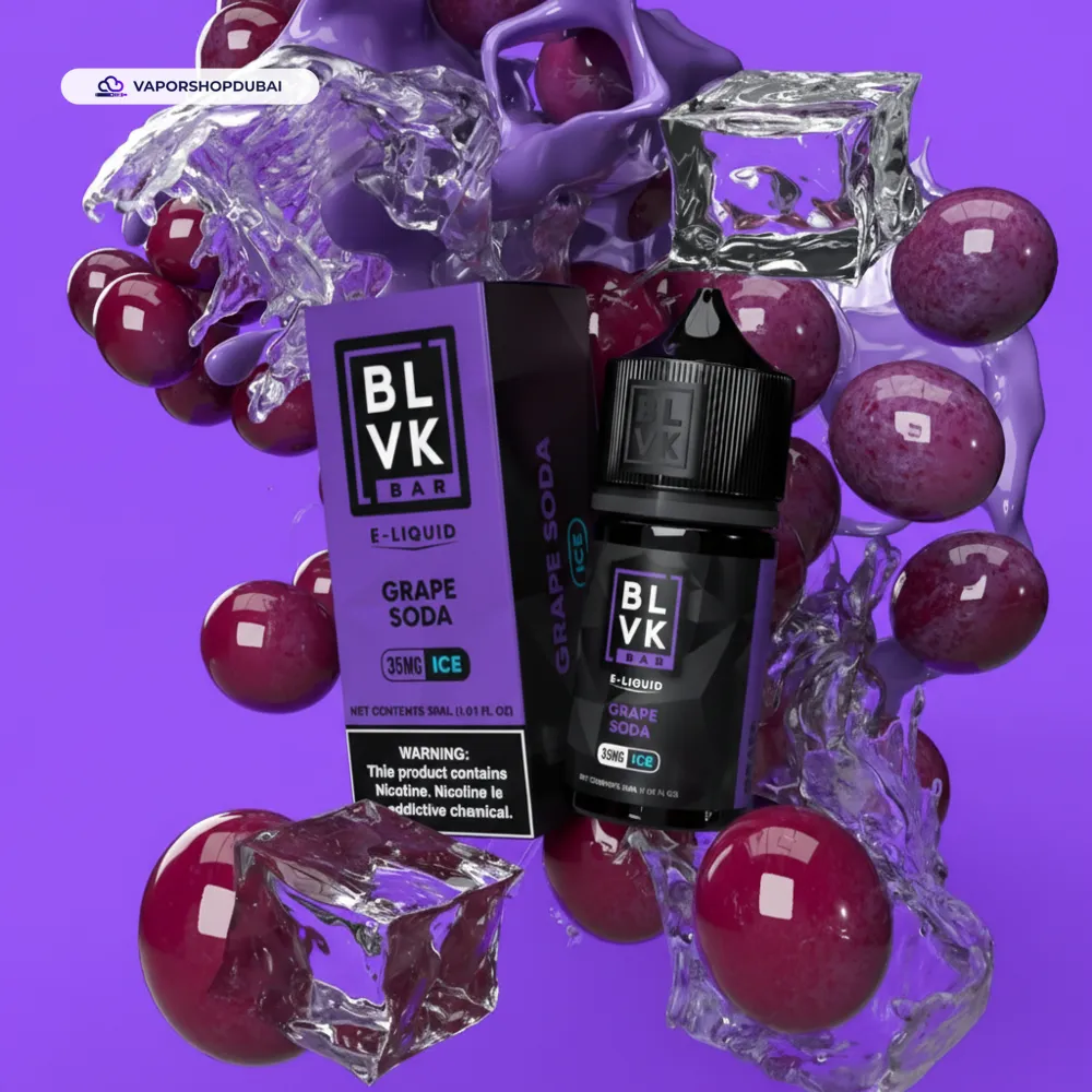 Blvk Bar Saltnic 30ml E-liquid 35mg and 50mg In UAE 37 grape-soda-ice