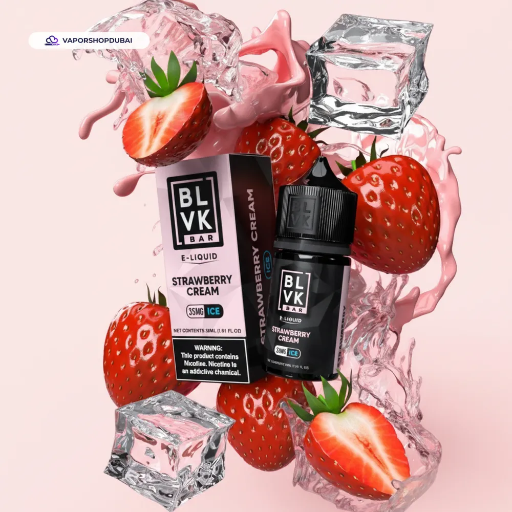 Blvk Bar Saltnic 30ml E-liquid 35mg and 50mg In UAE 45 strawberry-cream-ice