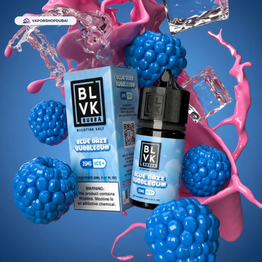 BLVK Bubba Ice Saltnic 30ml E-JUICE In UAE 12 blue-razz-bubblegum